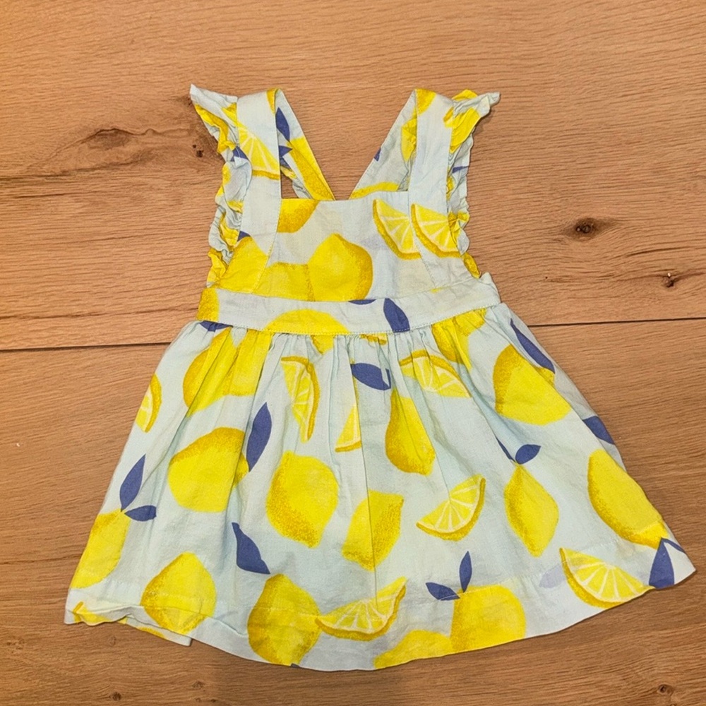 Baby gap lemon print dress